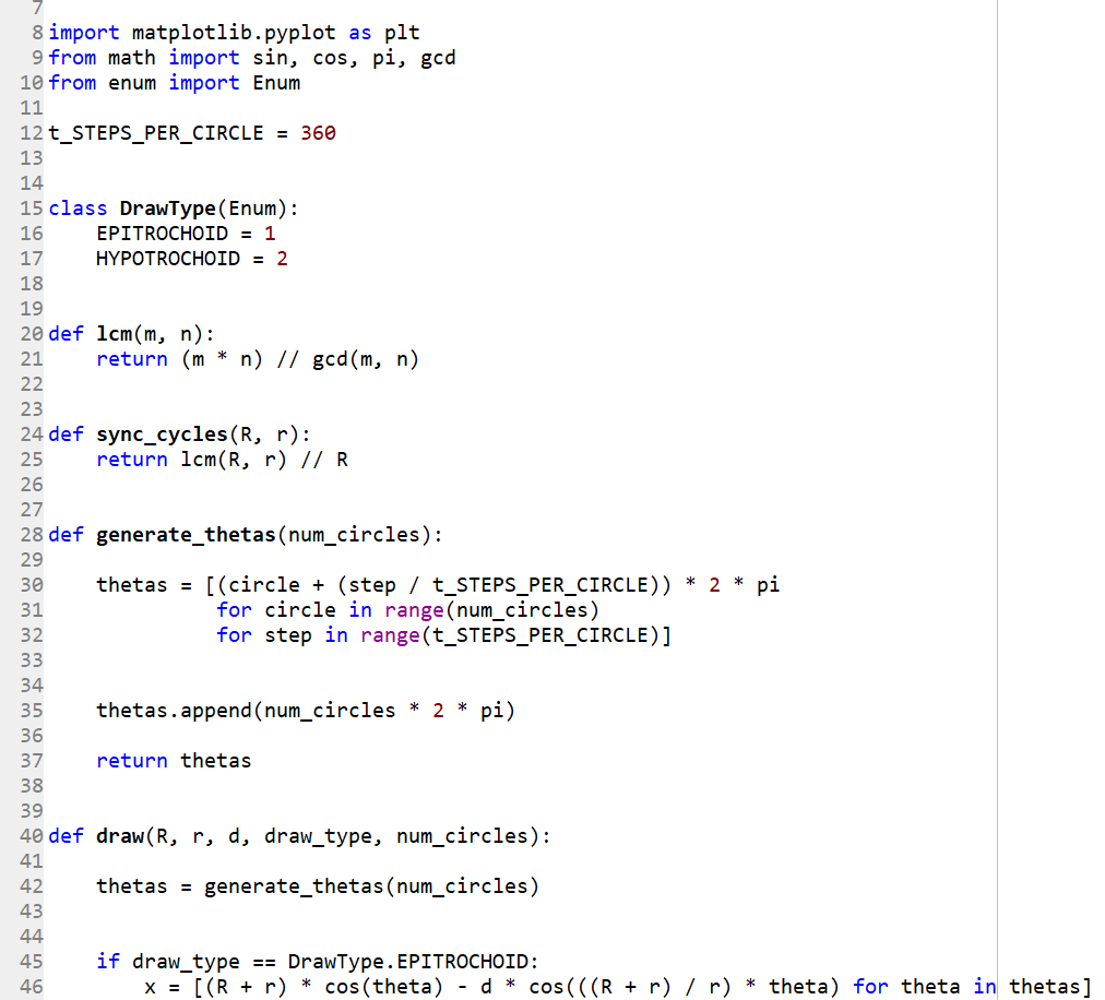 Make a Flowchart for the following code... 8 import matplotlib.pyplot as plt
