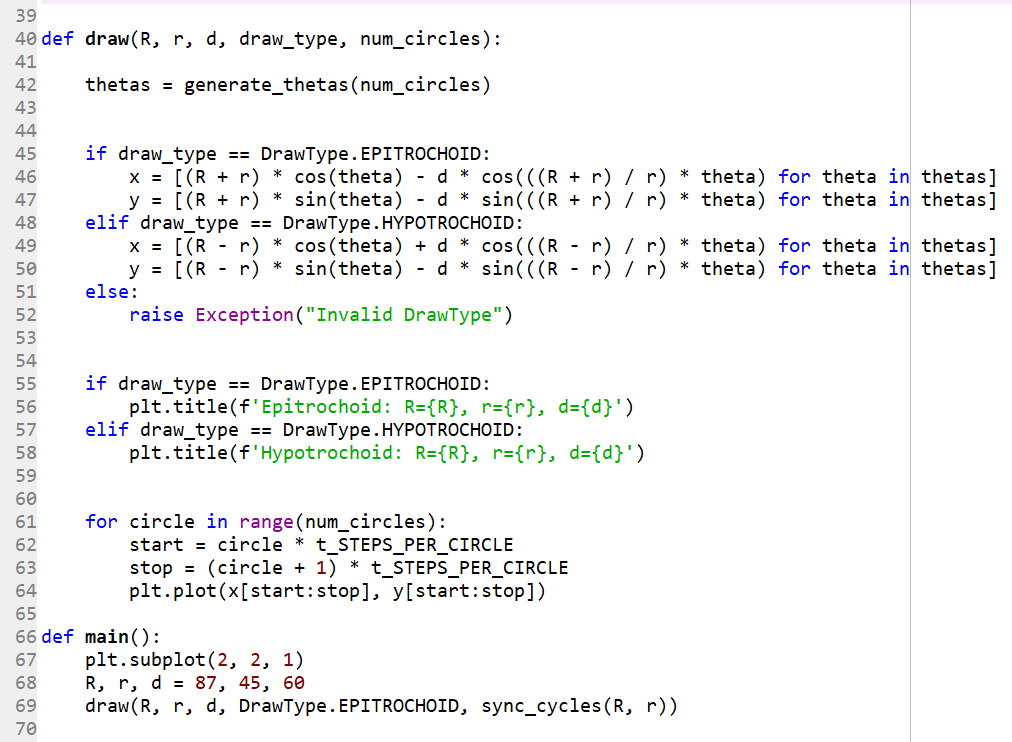 9 from math import sin, cos, pi, ged 10 from enum import