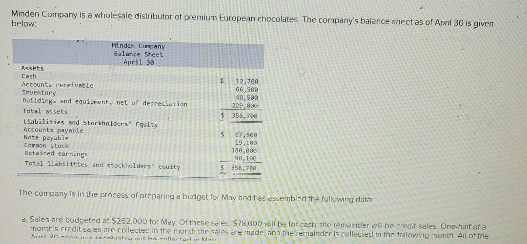  1a. 1b. 1c. 1d. please answer all questions completely. The company