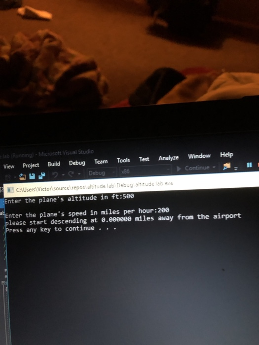 using 2017visual Studio community version( its a c program Team Tools Test