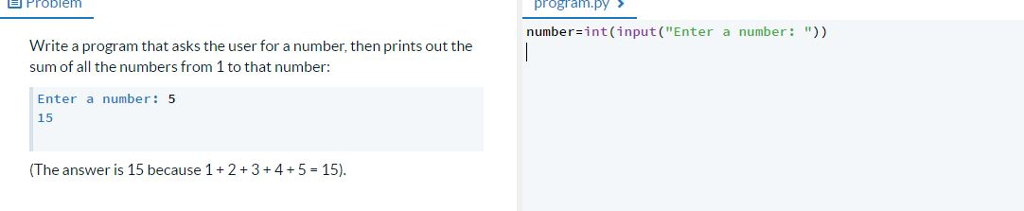 B Problem program.py number-int(input ("Enter a number: ")) Write a program