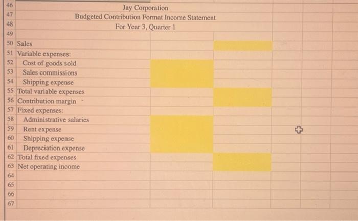 the traditional and contribution formats \begin{tabular}{|l|l|l|} \hline 46 & \multicolumn{2}{|c|}{ Jay Corporation