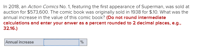  In 2018. an Action Comics No. 1, featuring the first appearance