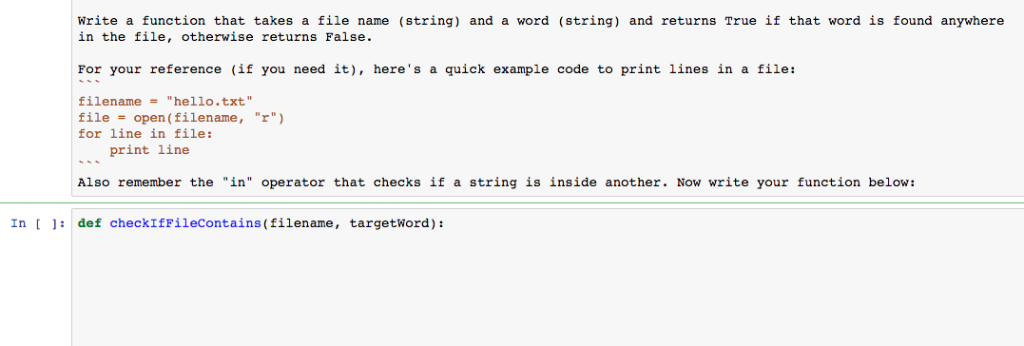 CSC 2230 Computer Programming for Engineers. This is python jupyter notebook. write