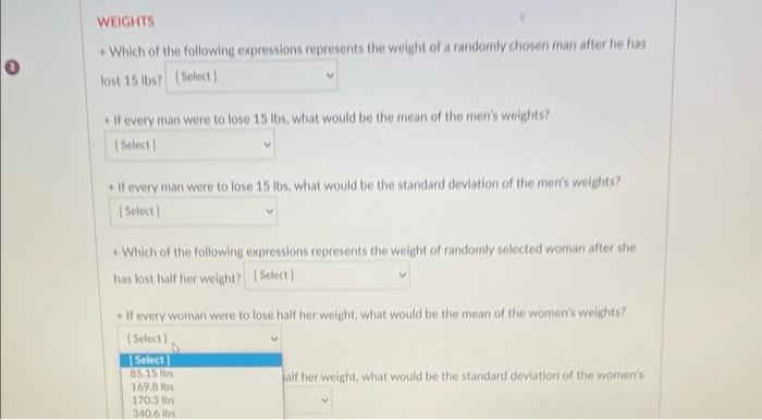 Normally distributed with mean 197.1 lbs and standard deviation 247 lbs, and