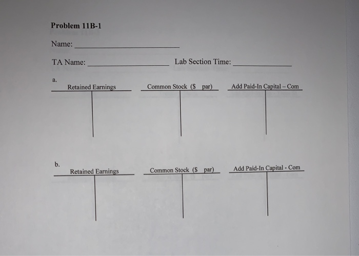 the following balances in its owners' equity accounts: COM ST ($4 par)