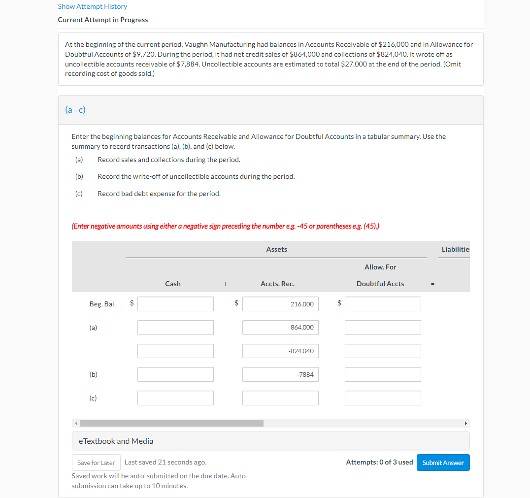 Show Attempt History Current Attempt in Progress At the beginning of