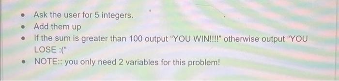 write in Basic code, not to complex please. - Ask the user