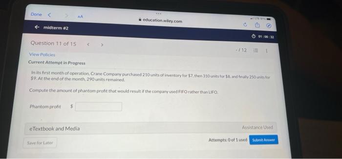  Done *** education.wiley.com e 5 TO In its first month of