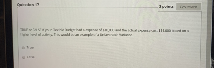 Question 10 3 points Save Answer An example of Job Order Costing