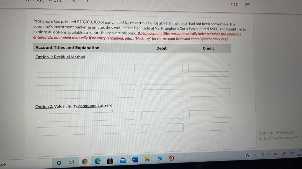 Present the required entries to record each of the transactions. On March