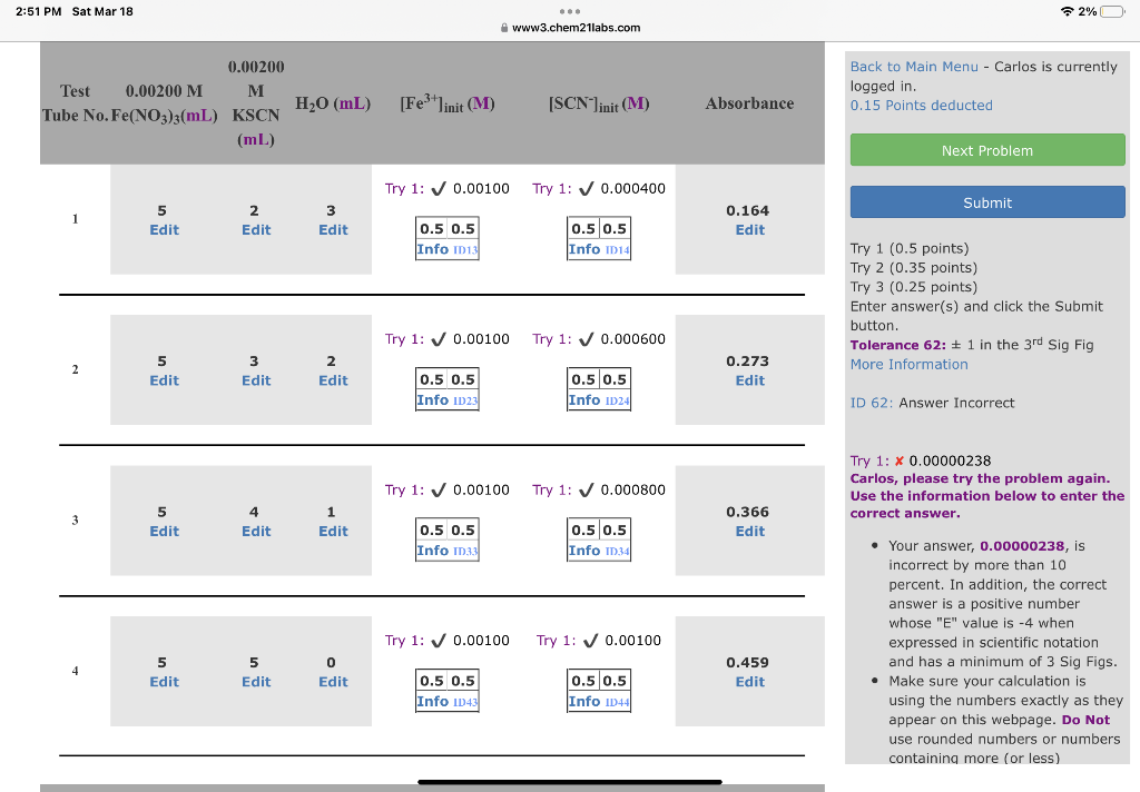 Need help finding M for all including the KC value. Very lost
