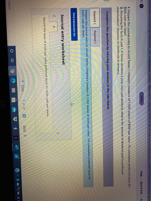  mheducation.com/ext/map/index.html?_con-con&external browser=0&launchUrl=https%253A %252Fnewconnect.meducation.com%252F/activity/question-grou 136 Help Save & Exit SI 1. Prepare