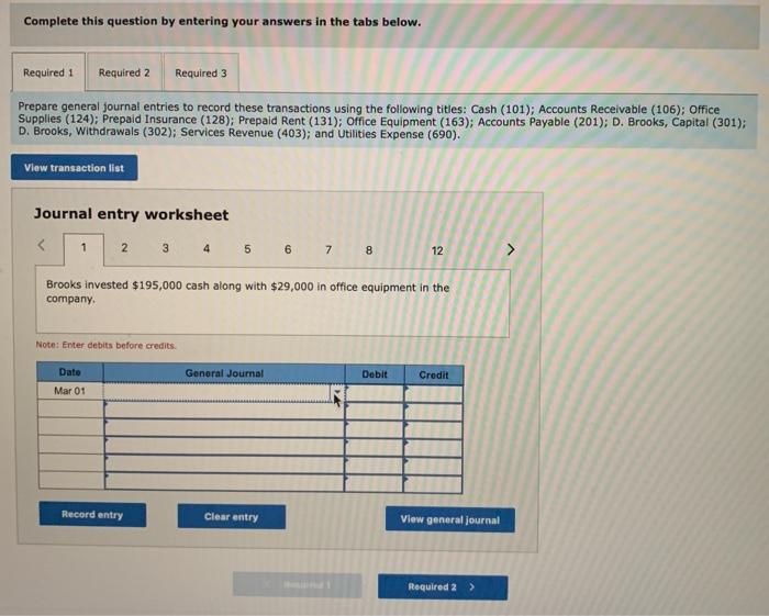 LO C3, C4, A1, P1, P2 Denzel Brooks opened a Web consulting