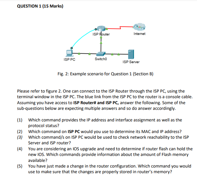  Note: Please answer all five parts, it will be a great