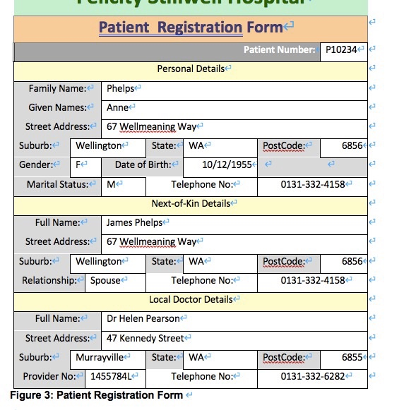 maintained and accessed by hospital staff to support the management and operations