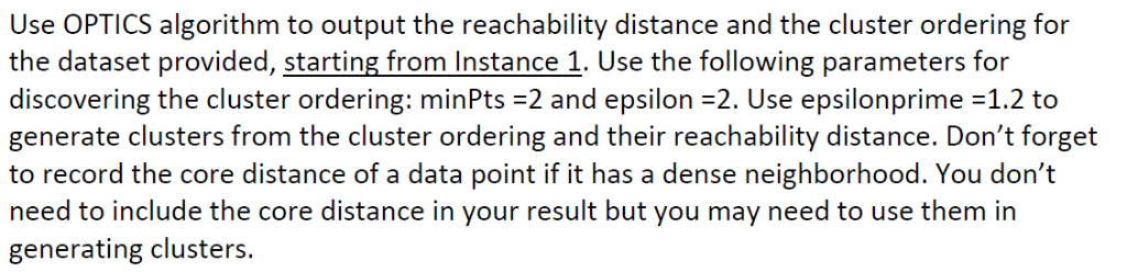 Data set X Y Instance 1 1 1 Instance 2 0