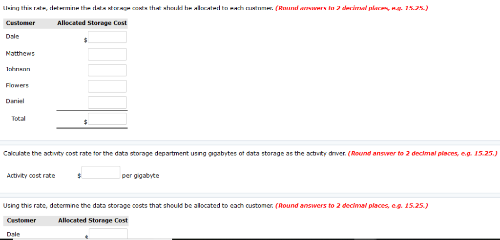 in the Northeast. For years, the company has allocated the cost of