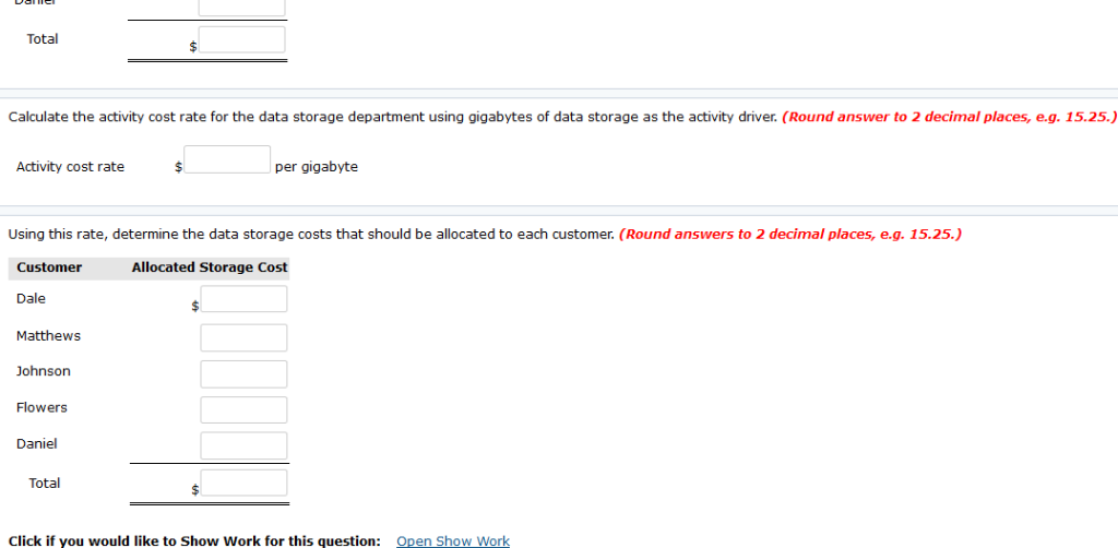 the data storage department using the number of tape mounts (how many