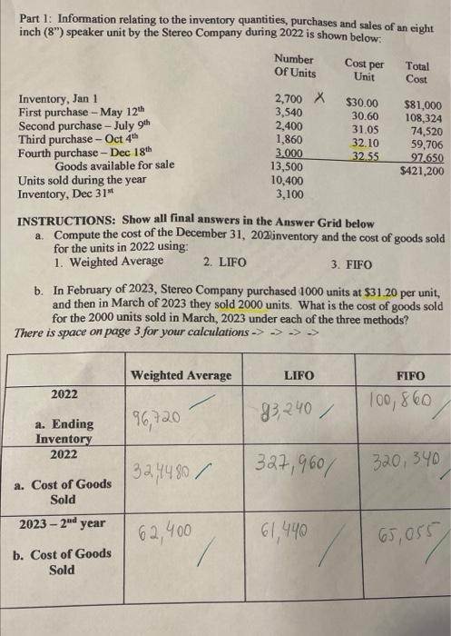 can I please get step by step for each weight average, lifo