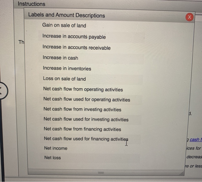 Accounts receivable (net) Inventories 201.00 109.00 5 448.00 6 Land 172.00 7