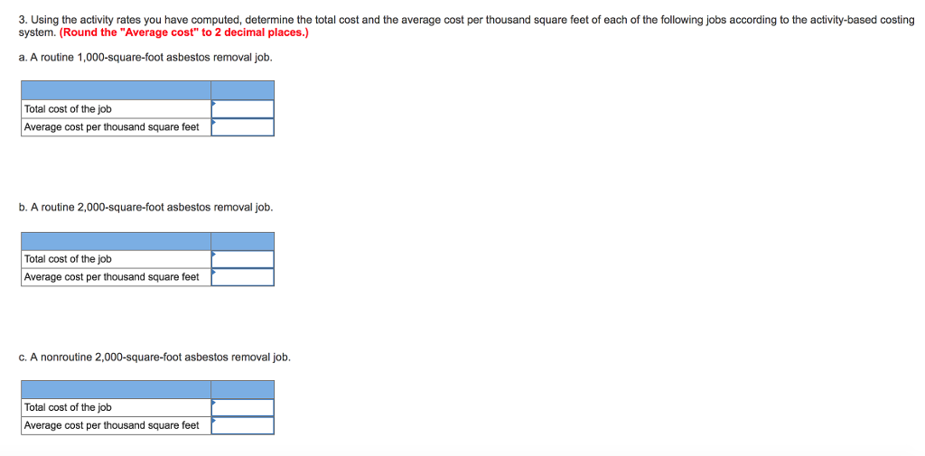 6-3-3 3. Using the activity rates you have computed, determine the total