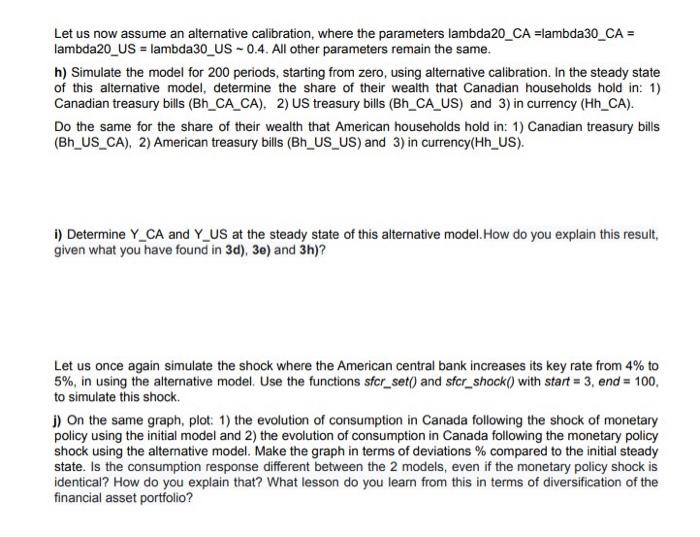 the international trade model between Canada and the United States.In this model,