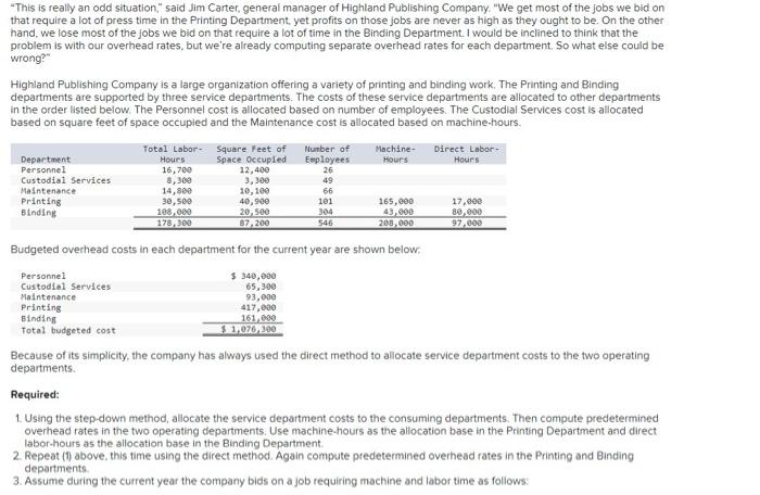  "This is really an odd situation," said Jim Carter, general manager