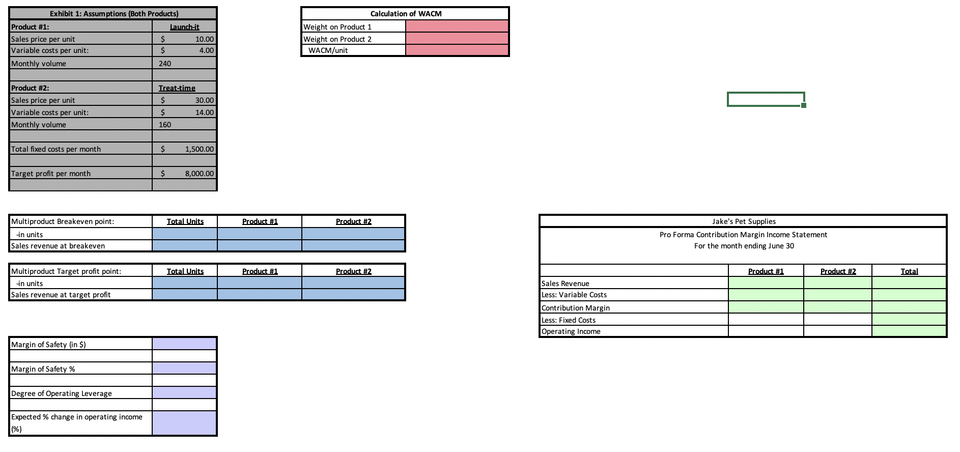 Highlighted areas are the questions 