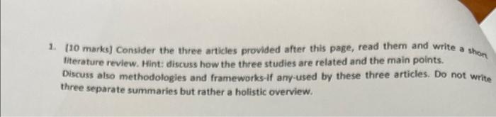 please read briefly and answer the question urgently needed. please i will