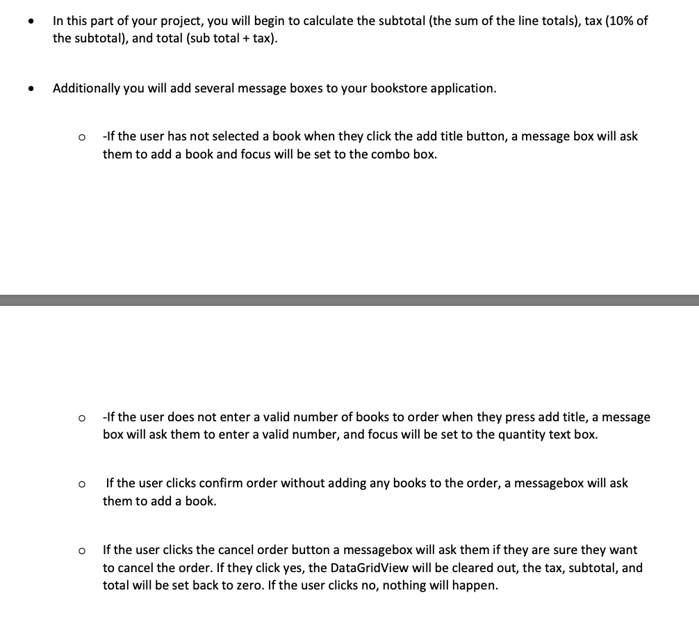 THANKS! Book Store Due Week 3 ArkhamBooks Order Form Java for dummies