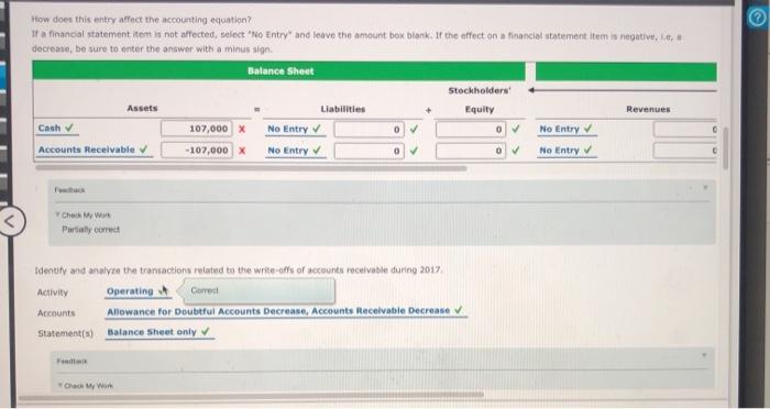 in Adlowance for Doubtful Accounts was $3,800. EZ Tech's sales in 2017