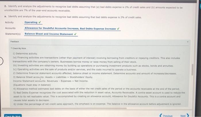 were $1,670,000, 90% of which were on credit. Collections on account during