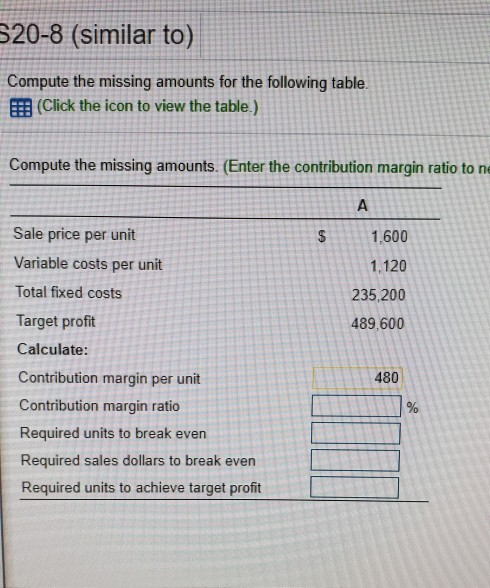 I don't get this. Please show me your math. Here's the table.