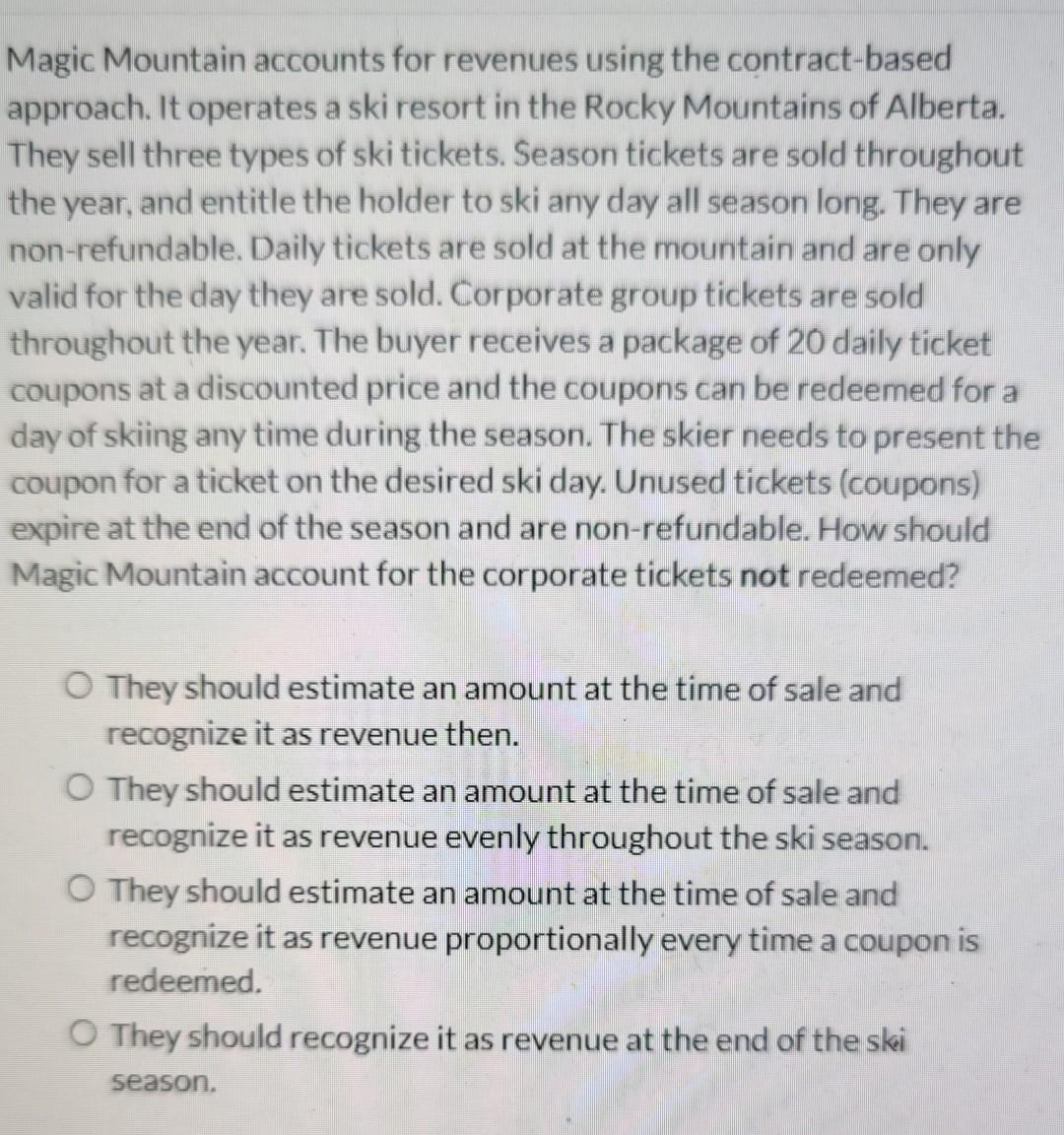 price is determined. O when the performance obligation has been defined. O