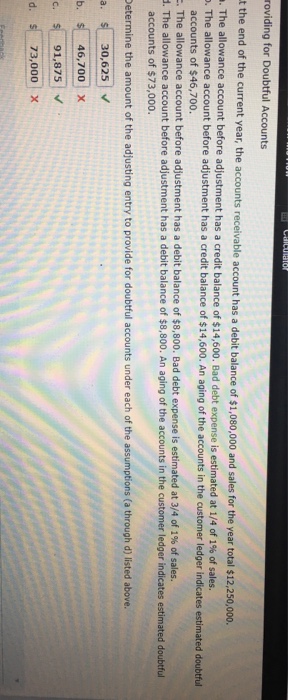  9.4) Correct part b and d. 9.10) Correct the t account