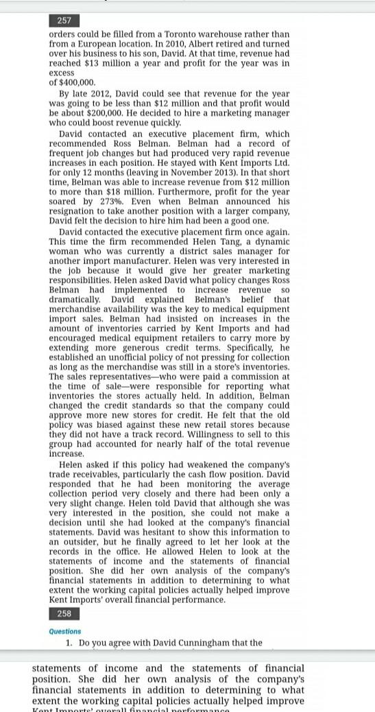  solution 257 orders could be filled from a Toronto Warehouse rather