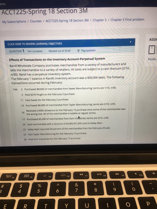  enu ACCT225-Spring 18 Section 3M My Subscriptions/Courses/ACCT225-Spring 18 Section 3M/ Chapter