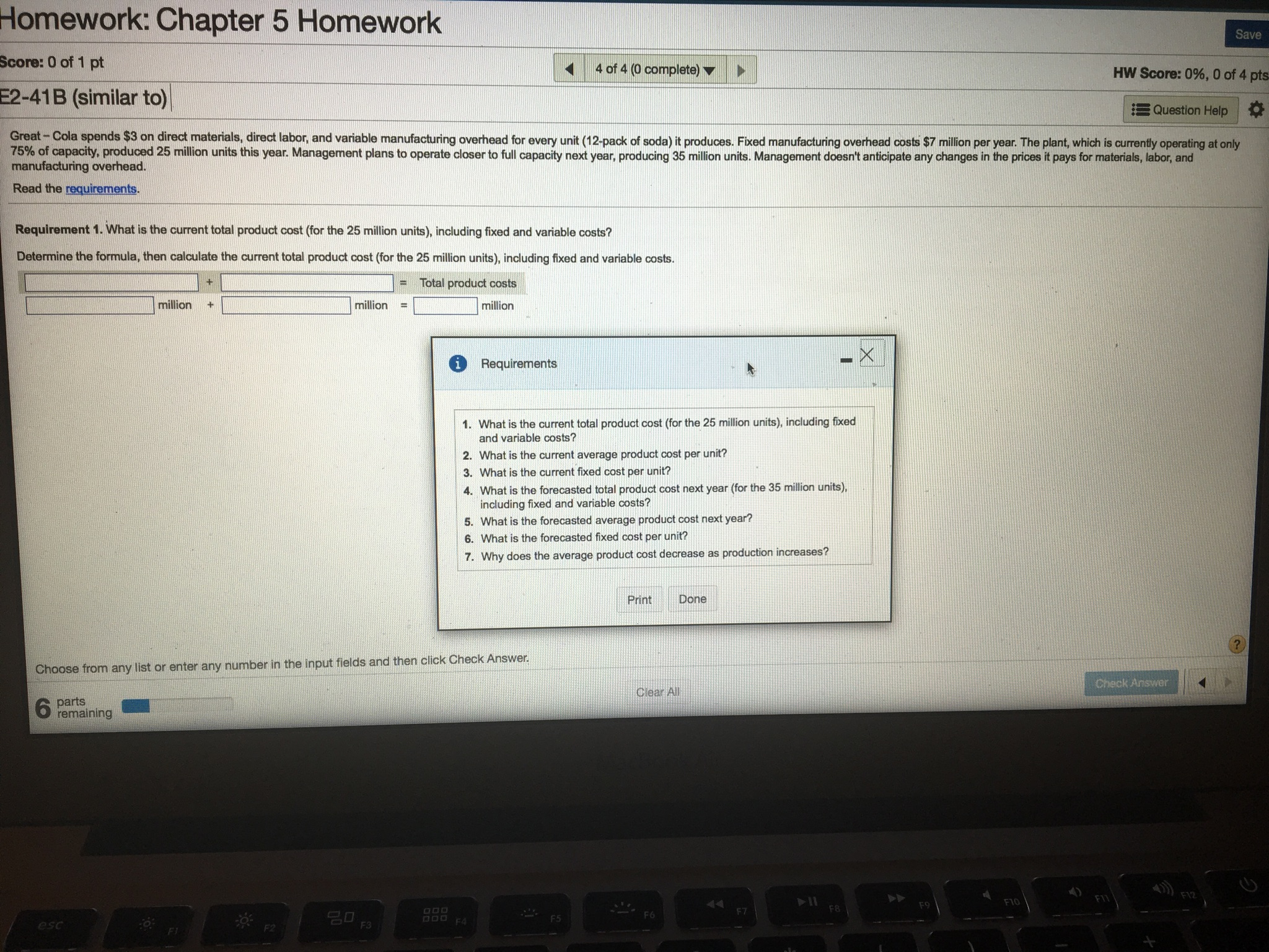 Great - Cola spends $ 3 on direct materials, direct labor,
