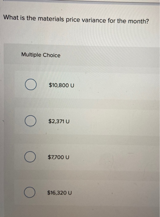 a particular product Standard quantity per unit of output Standard price 6.0