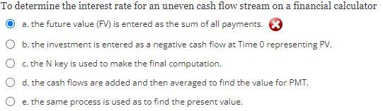 the interest rate first. d. set the calculator to default mode. O