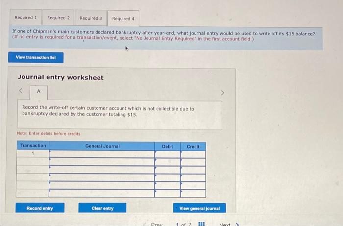 of 1 percent of sales to estimate its Bad Debt Expense for