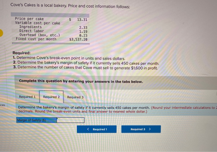 be an explination that would be great. Cove's Cakes is a local