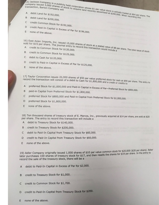 2017, Stanford, Inc. 90,000 shares of $10 par value common stock .