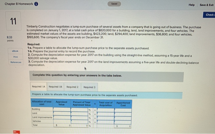  Chapter 8 Homework Help Save & Exit Check Timberly Construction negotiates