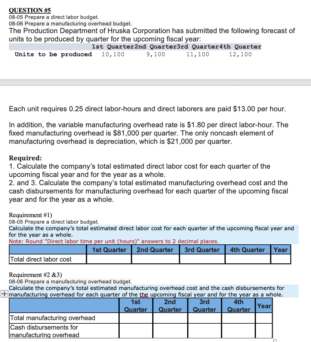 *please do not solve on excel and please include all formulas &