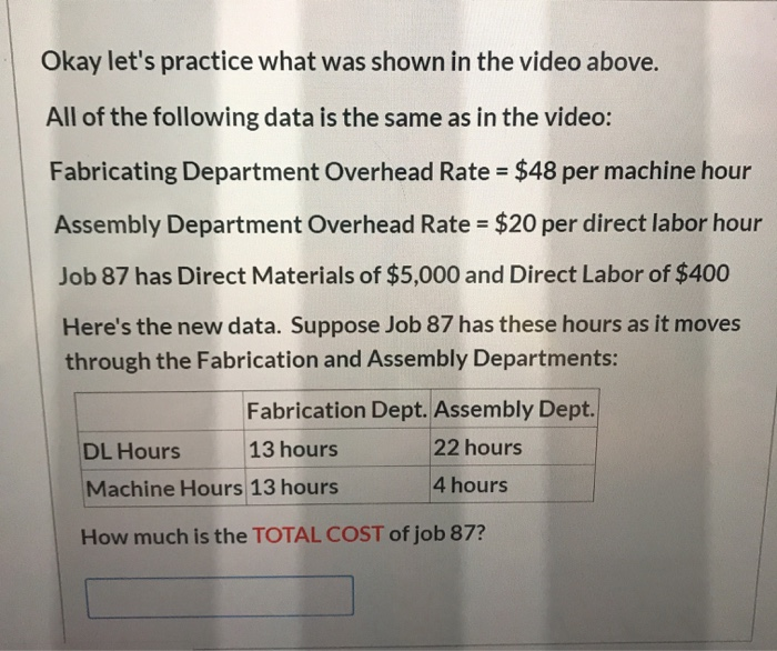 Okay let's practice what was shown in the video above. All
