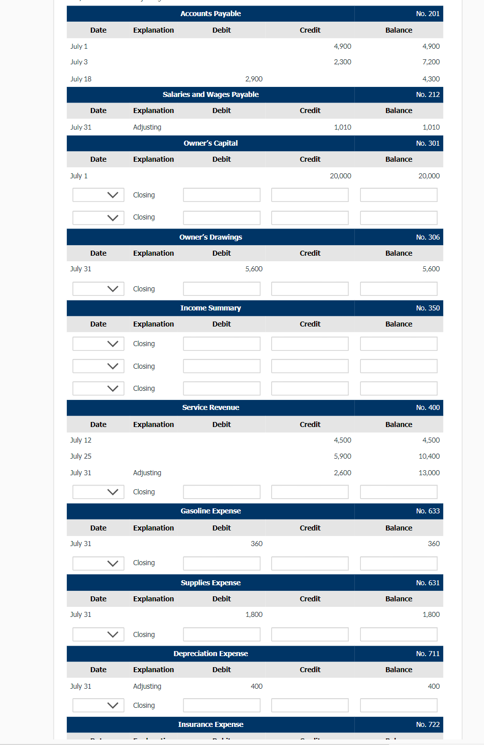on a 1-year insurance policy effective July 1. 12 Billed customers $4,500