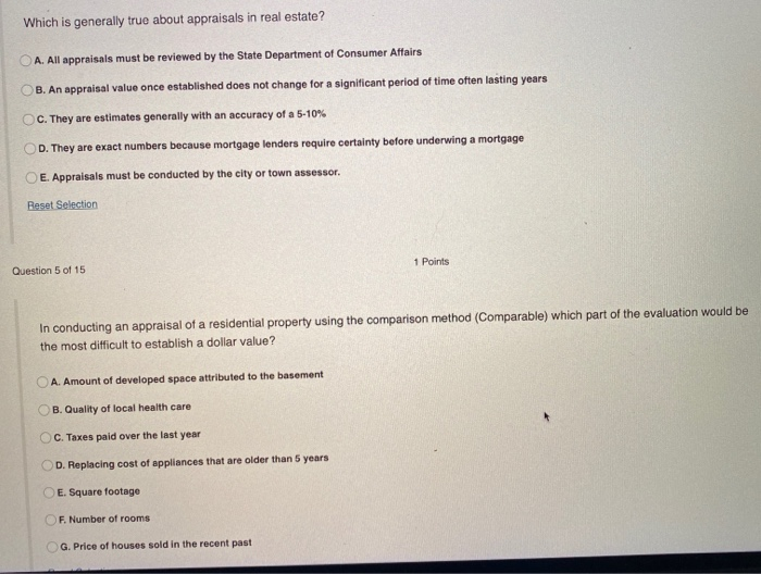 please select the correct answers for both questions Which is generally true