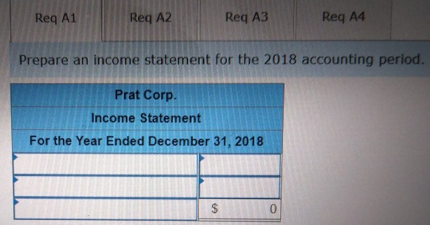 2018 accounting period with $33,000 of assets (all cash). $13.500 of liabilities,